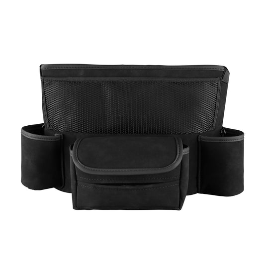 1126 Sheep Suede Car Seat Middle Bag Multi Pockets Vehicle Central Control Phone Drink Sundries Storage Bag