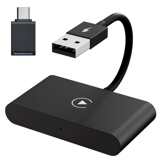 THT-020-2 iP Wireless CarPlay Converter Dongle for Wired CarPlay Car Adapter Support Online Update, Plug & Play