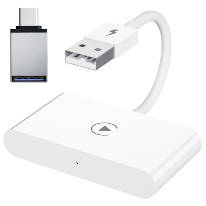THT-020-2 iP Wireless CarPlay Converter Dongle for Wired CarPlay Car Adapter Support Online Update, Plug & Play