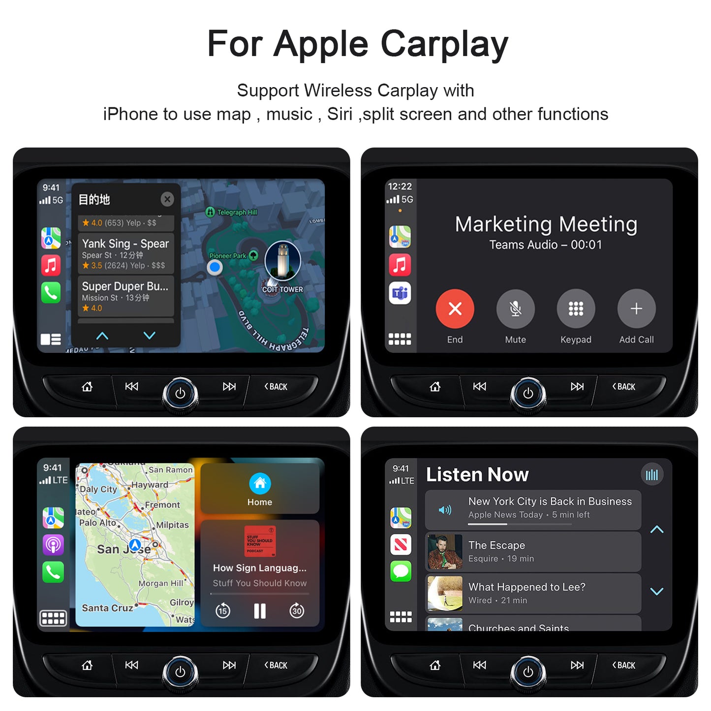 THT-020-2 iP Wireless CarPlay Converter Dongle for Wired CarPlay Car Adapter Support Online Update, Plug & Play