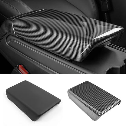 M30246 ABS Car Armrest Box Cover for Tesla Model 3 17-22 / Model Y 21-22 Central Control Armrest Interior Decor