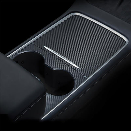 M30246 For Tesla Model 3 17-22 / Model Y 21-22 Car Center Console Cover Protector PU Central Control Panel Sticker