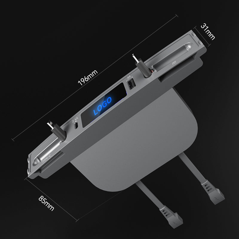 Docking Station USB Hub for Tesla Model 3 / Y (Above 2021) , Extension Cable Charger Multi-Port Hub Adapter
