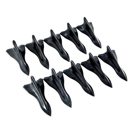 YT-1026 10Pcs / Set Auto Car Roof Shark Fins Vehicle Tail Wings Cover Trim Exterior Decoration Sticker