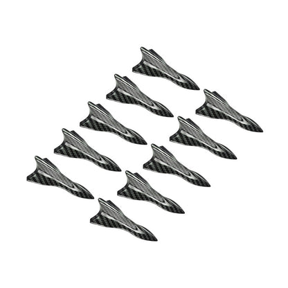 YT-1026 10Pcs / Set Auto Car Roof Shark Fins Vehicle Tail Wings Cover Trim Exterior Decoration Sticker