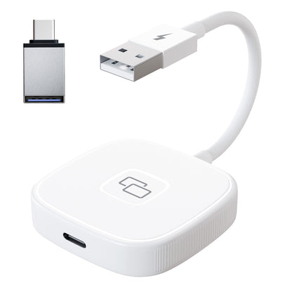 THT-020-7 Car Mirror Adapter AI BOX for iPhone Carplay to Car Display Adapter with USB-C Adapter, Wired Carplay Mirror Dongle