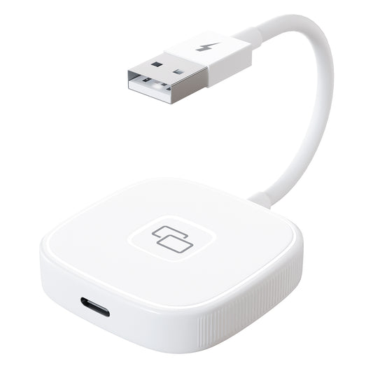 THT-020-7 Car Mirror Adapter AI BOX for iPhone Carplay to Car Display Adapter with USB-C Adapter, Wired Carplay Mirror Dongle