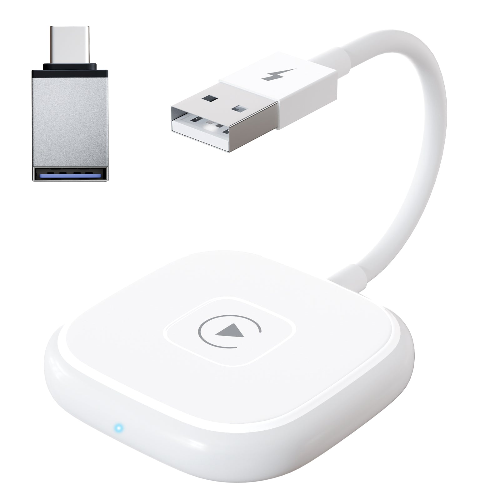 THT-020-4 Wireless CarPlay Adapter, CarPlay Dongle AI BOX for Wired CarPlay Cars, Wired to Wireless CarPlay Converter