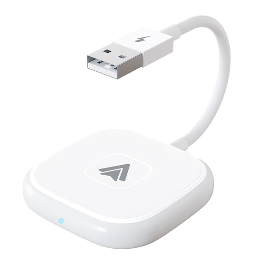 THT-020-4+ Wireless CarPlay Adapter Wired to Wireless Android Auto CarPlay Converter Support USB / Type-C Interface