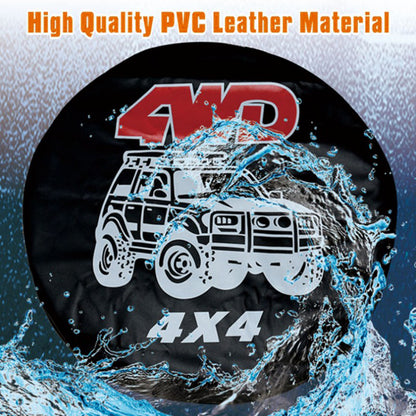 PVC Spare Tire Wheel Cover Waterproof Dust-proof Replacement Tire Protector