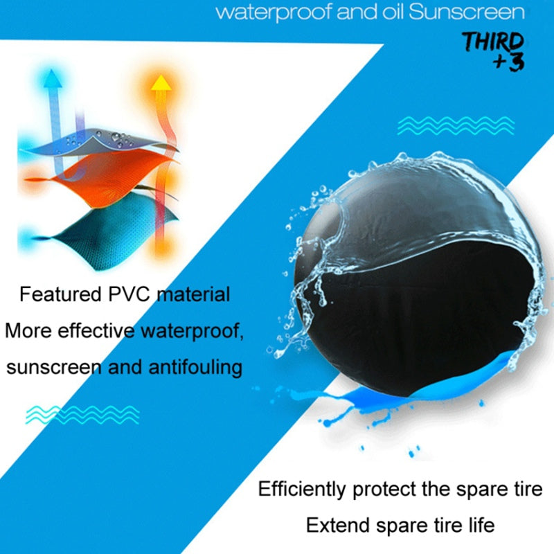 PVC Spare Tire Wheel Cover Waterproof Dust-proof Replacement Tire Protector