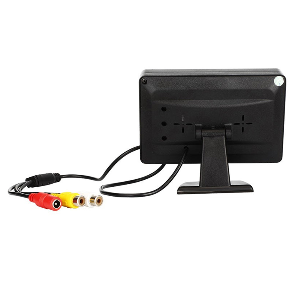 RH-306 4.3-Inch Screen Car Rear View Backup Mirror Rearview Monitor with HD Square Camera (AV Cable)