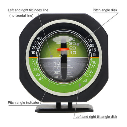 Car Mount Inclinometer with LED Light Rotating Inclination Measuring Gauges