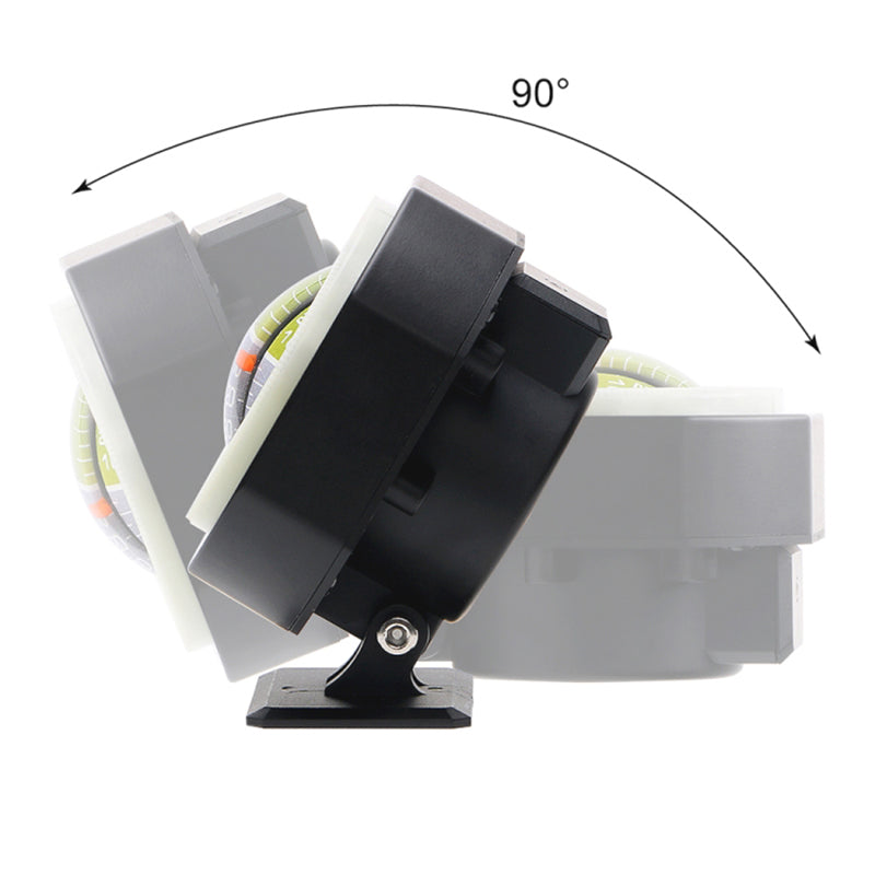 Car Mount Inclinometer with LED Light Rotating Inclination Measuring Gauges