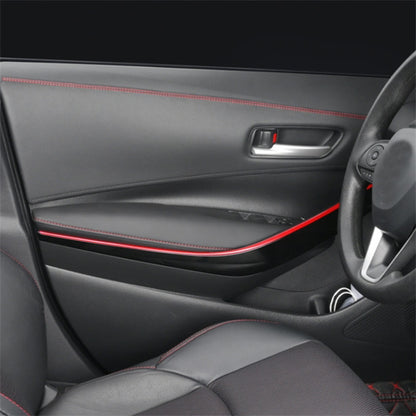 2m Car Center Console Decorative Strip PU Leather Adhesive Interior Trim Strip