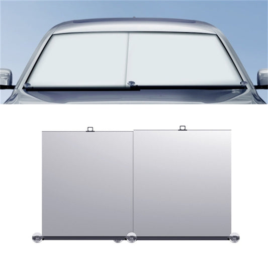 2Pcs Summer Car Windshield Sun Shade Umbrella Sunshade Cover UV Reflective Front Window Sun Visor