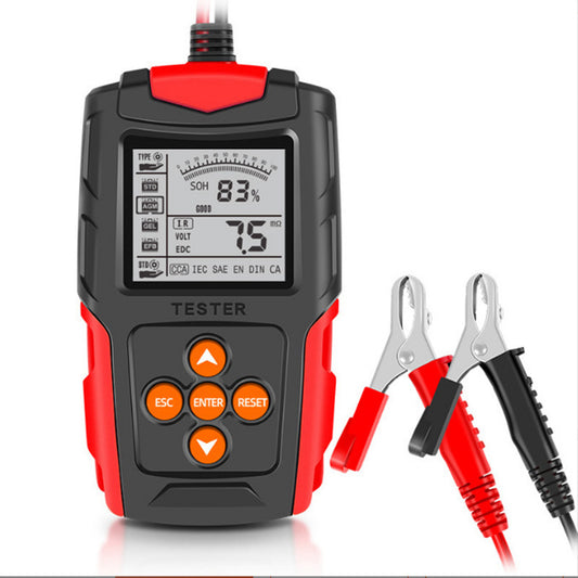 E-FAST TK100 12V / 24V Car Battery Tester Battery Analyzer Digital Resistance Measuring Instrument