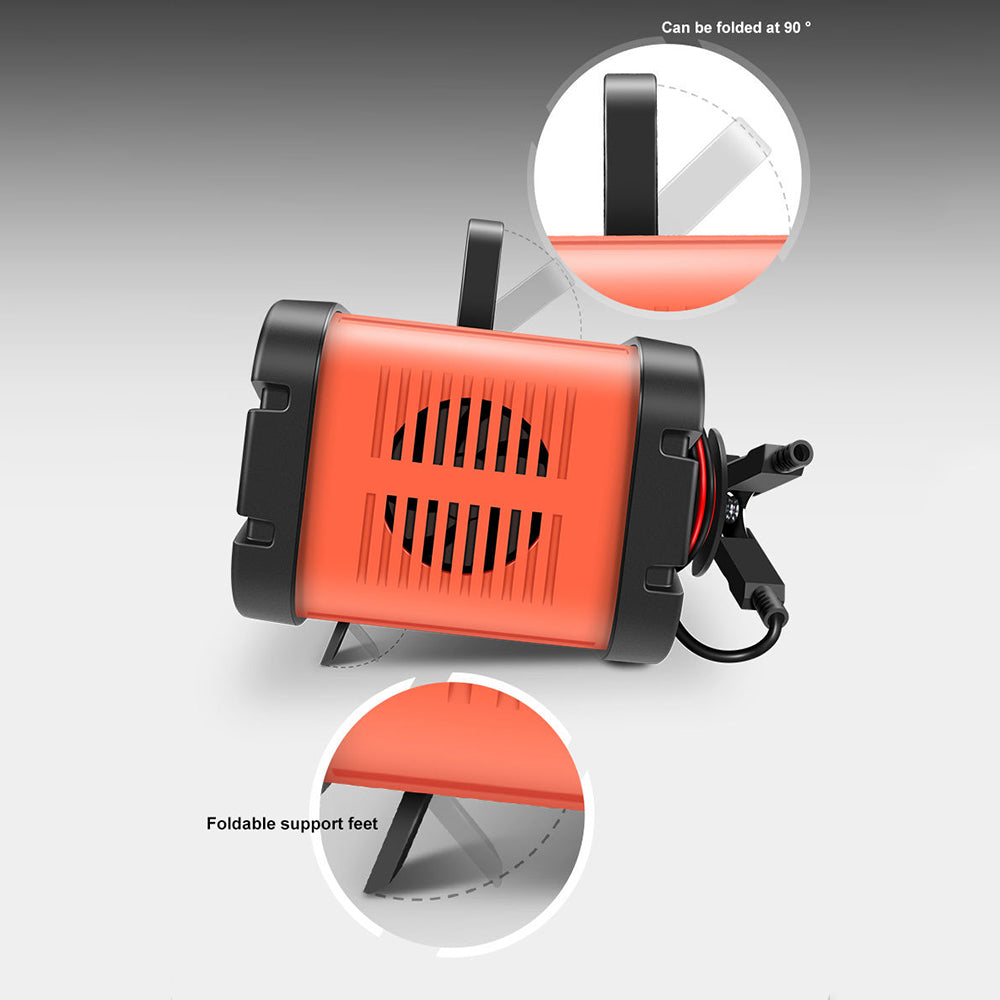 E-FAST TK-700 7-Stages 12V / 24V Motorcycle Car Battery Charger Large Screen Display Smart Battery Charger