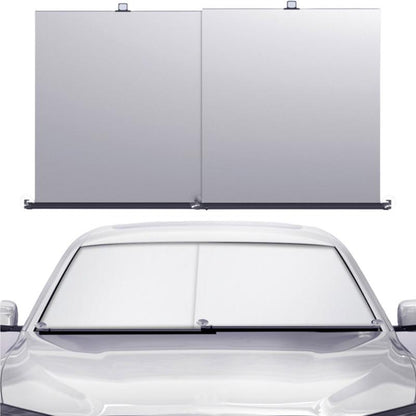 PM-1120 Summer Aluminum Alloy Car Windshield Sun Shade Umbrella Sunshade Cover UV Reflective Front Window Sun Visor