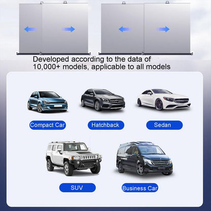 PM-1120 Summer Aluminum Alloy Car Windshield Sun Shade Umbrella Sunshade Cover UV Reflective Front Window Sun Visor