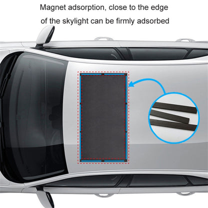 Magnetic Car Sunroof Window Sunshade UV Protection Anti Mosquito Mesh Cover Shading Net, Size L: 100*65cm