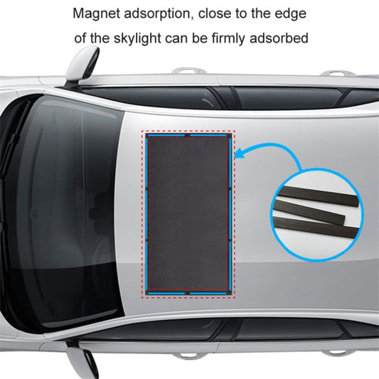 Magnetic Car Sunroof Window Sunshade UV Protection Anti Mosquito Mesh Cover Shading Net, Size L: 100*65cm