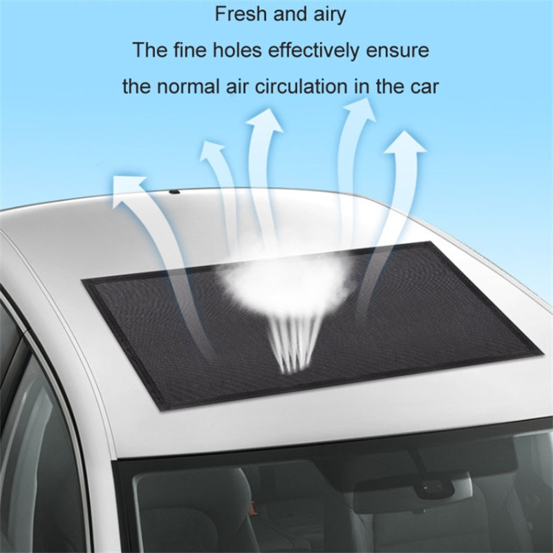 Magnetic Car Sunroof Window Sunshade UV Protection Anti Mosquito Mesh Cover Shading Net, Size L: 100*65cm
