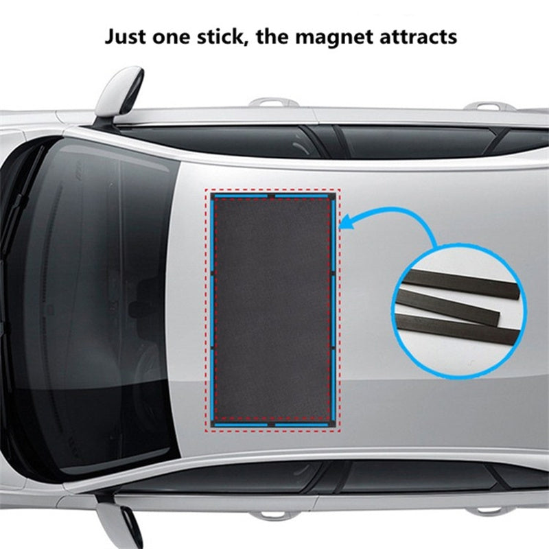 UV Protection Magnetic Car Sunroof Window Sunshade Anti Mosquito Mesh Cover Shading Net, Size S: 95*55cm