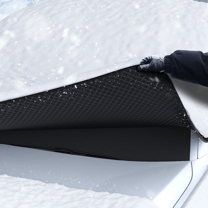 Foldable Car Windshield Sun Shade Magnetic Auto Windshield Cover with Reflective Strips