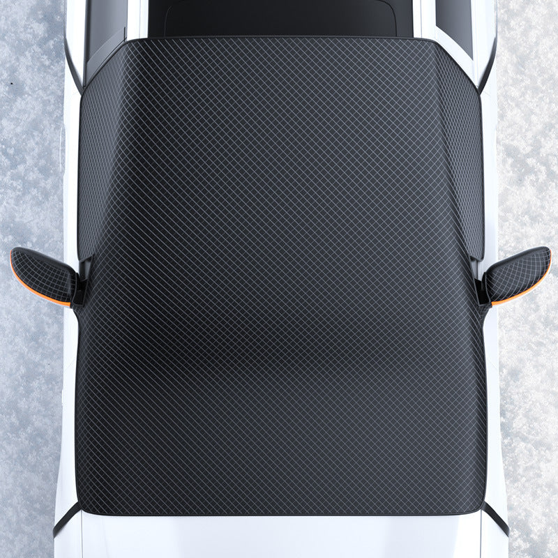 Foldable Car Windshield Sun Shade Magnetic Auto Windshield Cover with Reflective Strips