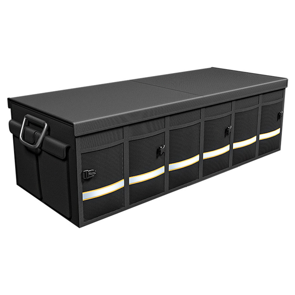YH-4331 100L Car Trunk Storage Box Storage Case Outdoor Travel Trunk Organizer with Lid for SUV