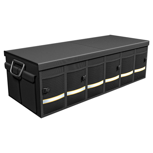 YH-4331 100L Car Trunk Storage Box Storage Case Outdoor Travel Trunk Organizer with Lid for SUV