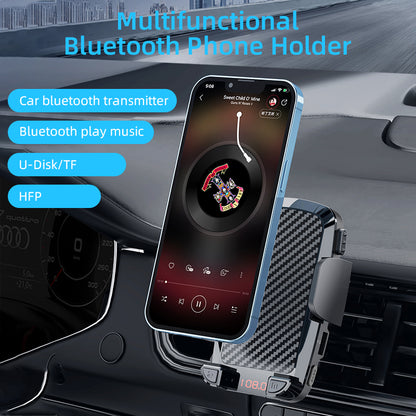 CS14 Gravitational Car Mount Air Vent Phone Holder Bracket MP3 Player FM Bluetooth Transmitter
