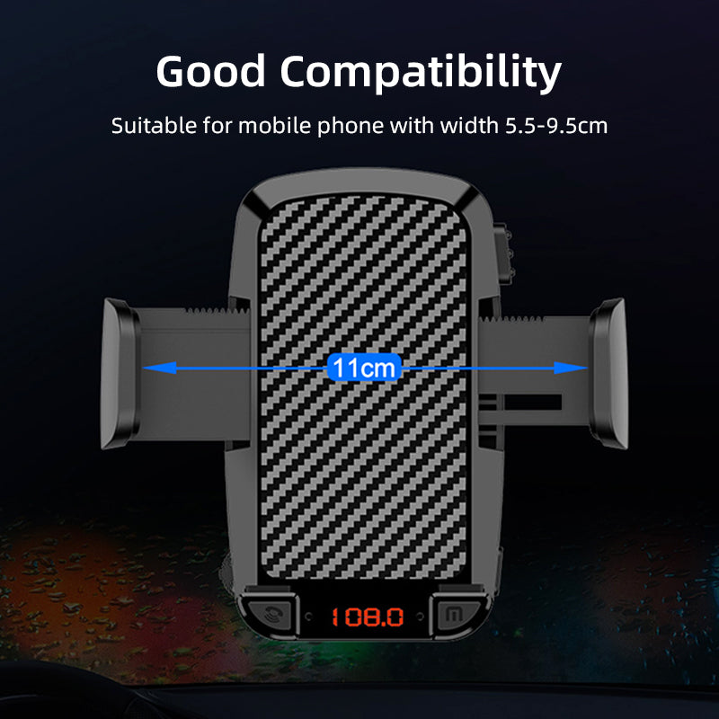 CS14 Gravitational Car Mount Air Vent Phone Holder Bracket MP3 Player FM Bluetooth Transmitter