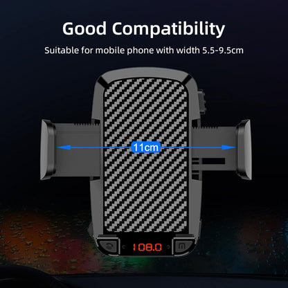 CS14 Gravitational Car Mount Air Vent Phone Holder Bracket MP3 Player FM Bluetooth Transmitter