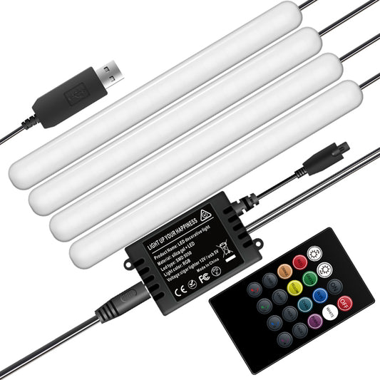 F8U Car Interior 72 LED Light Bar Strip USB 5V Decorative Atmosphere Lamp with App Control