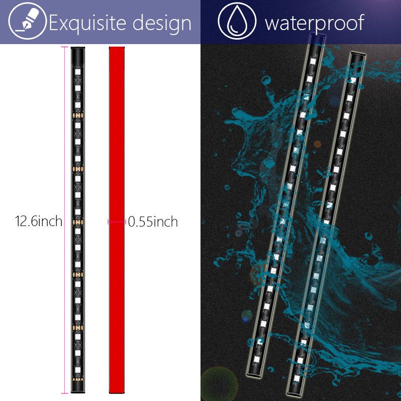 E9U72 RGB Car Ambient Light USB 5V Bluetooth APP Control 72LED Car Decoration Light Strip