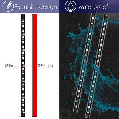 E7 72 LED Voice Control RGB Car Ambient Light Bar Cigarette Lighter 12V Light Strip for Car Internal Decoration