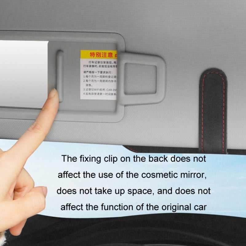 Universal Clip-on Sunglasses Case for Car Sunvisor Card Holder Glasses Storage Box