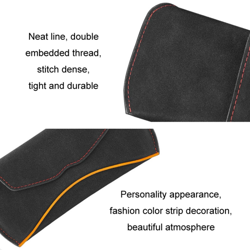 Universal Clip-on Sunglasses Case for Car Sunvisor Card Holder Glasses Storage Box