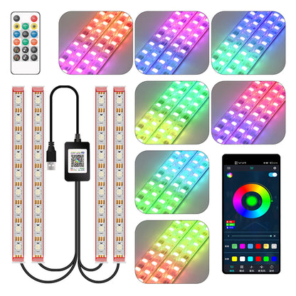M1U36 36 LED Beads Bluetooth APP Controlled Colorful SUV Footwell Ambient Lights Car Interior Lights