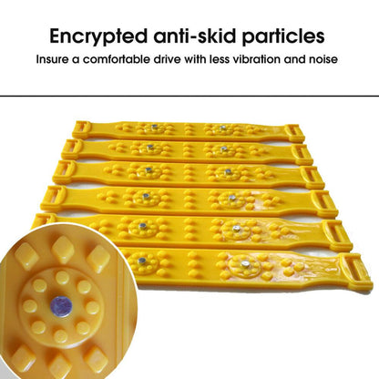 R-1539 10Pcs Winter Car Truck Tire Snow Chain TPU+Steel Anti-skid Widen Strap Vehicle Wheel Chain