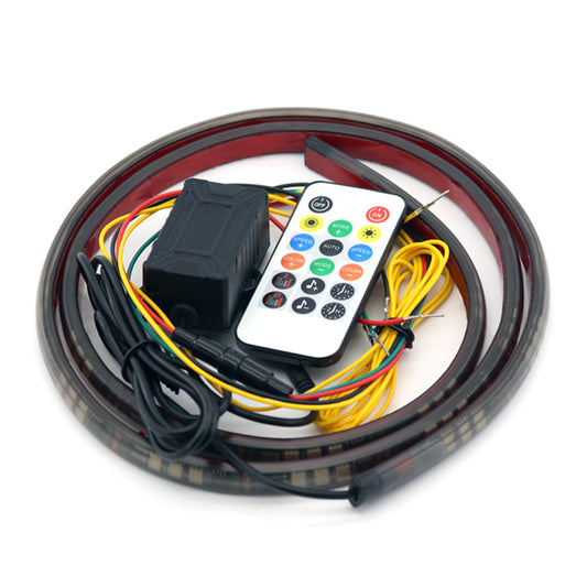 AR15 150cm Car Front Bumper Grille 5050 LED Bluetooth RGB Light Strip Remote Control Daytime Running Light