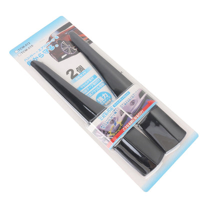 1 Pair Solid Color Car Front Bumper Protectors Strips Anti-Collision Silicone Trim Covers, Size L