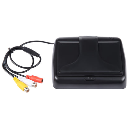 4.3 inch Foldable TFT-LCD Backup Camera Monitor Rear View Reverse Display Screen Car License Plate Camera for Parking