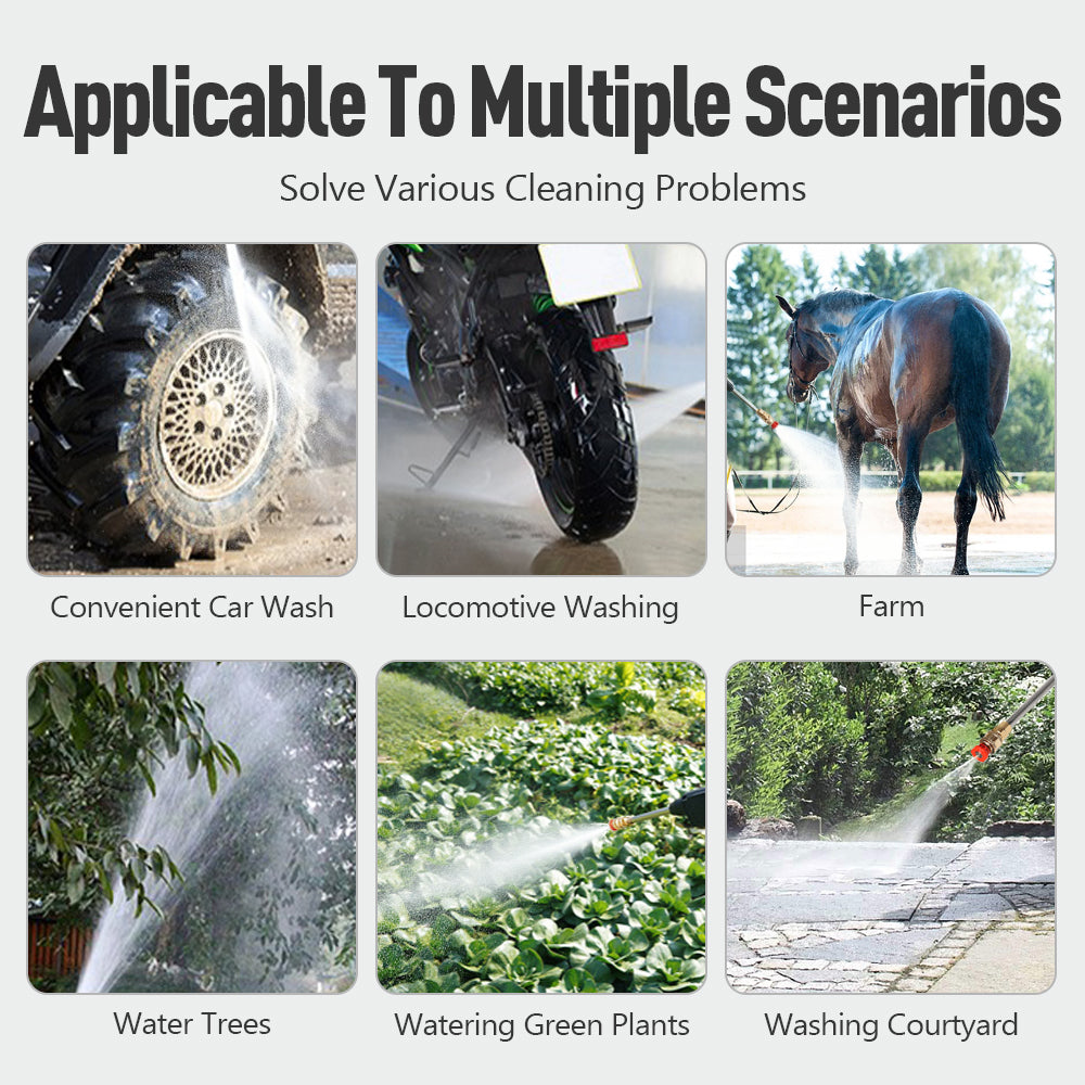 R-8106 Multi-Functional Car Wash Water Gun Household Electric Sprayer for Watering Flowers, Washing Cars