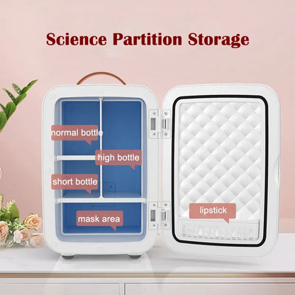 Car Refrigerator 8L Mini Dual Purpose Cooler Warmer Fridge AC / DC Small Refrigerator for Home Car Food Makeup