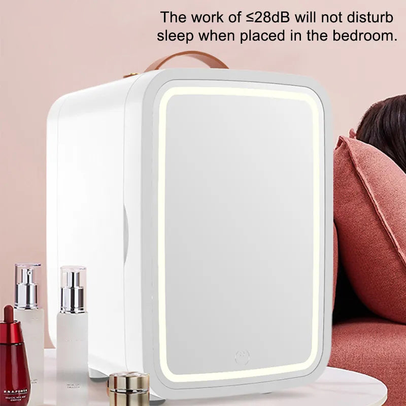 Car Refrigerator 8L Mini Dual Purpose Cooler Warmer Fridge AC / DC Small Refrigerator for Home Car Food Makeup