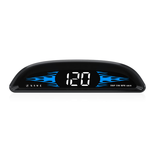 G2 4-inch LCD Car HUD Speed Mileage Measurement GPS+Beidou Car Head Up Display