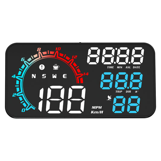 G11 Universal GPS HUD Head Up Display Speed Instrument with Overspeed Alarm for Oil Fuel Electric Hybrid Vehicle